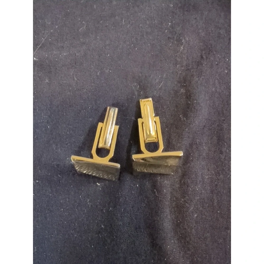 Vintage Gold Toned‎ Bullet Backed Cufflinks